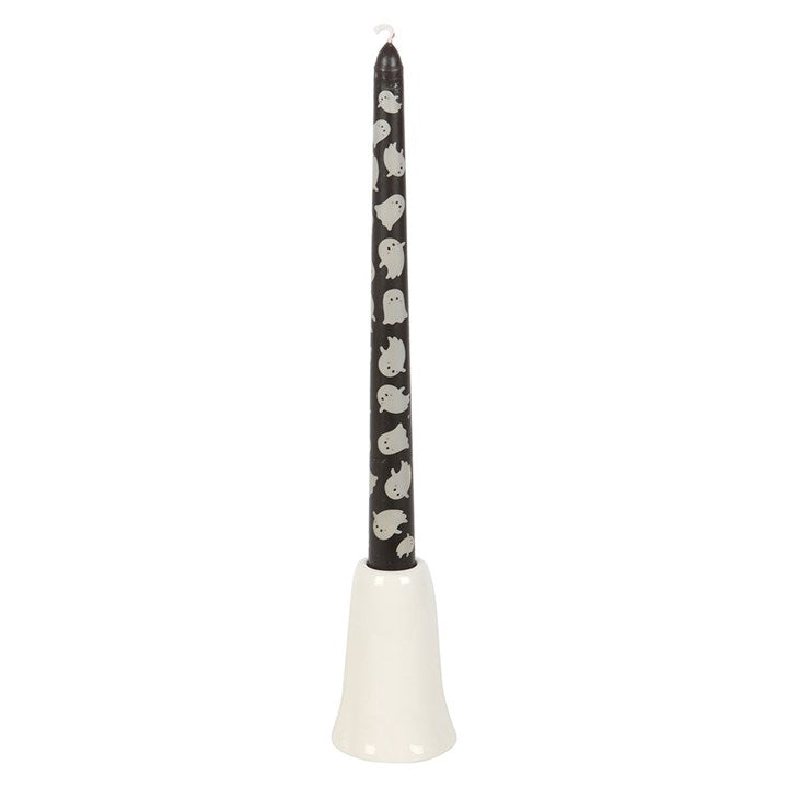 Sweet Ghost Candle Holder with Taper Candle - Candle Holders - Inspired Creative Gifts