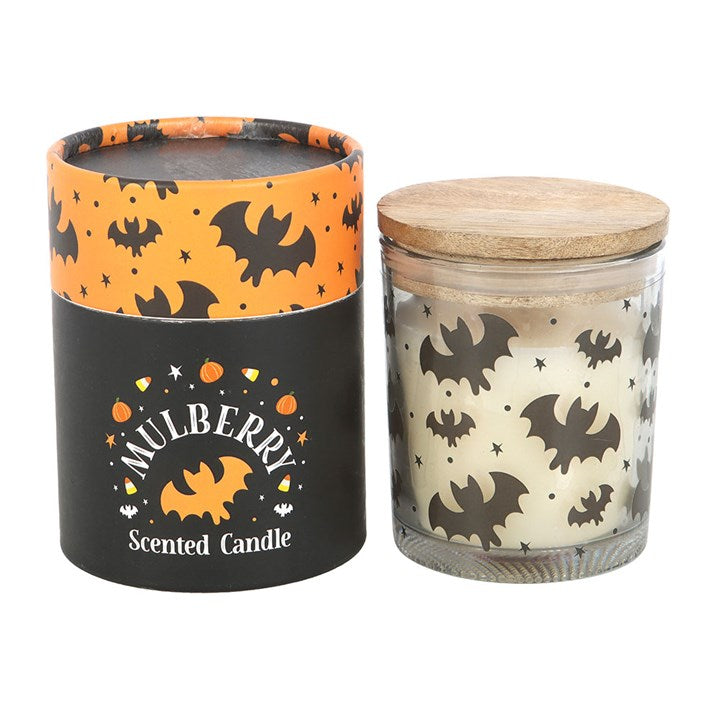 Bat Print Mulberry Candle - Candles - Inspired Creative Gifts