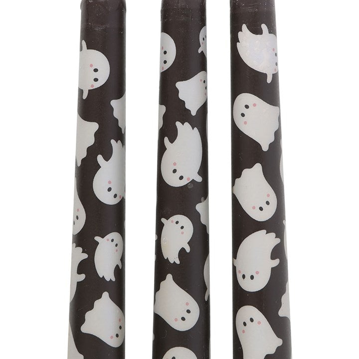 Set of 3 Ghost Print Taper Candles - Candles - Inspired Creative Gifts
