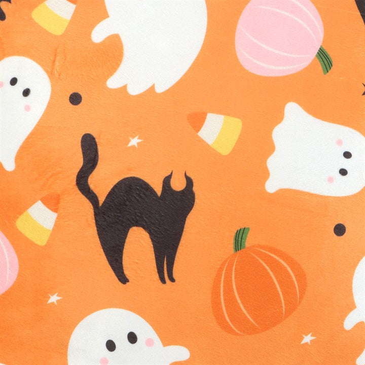 Square Sweet and Spooky Ghost Print Cushion - Inspired Creative Gifts