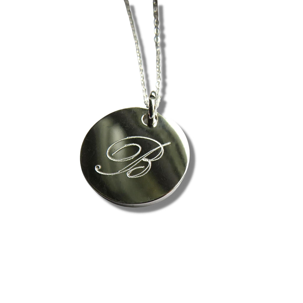 Personalised Silver Single Letter Necklace | Initial