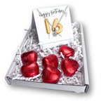 16th Birthday Cubic Zirconia Necklace & Gold Balloons Mini Hamper