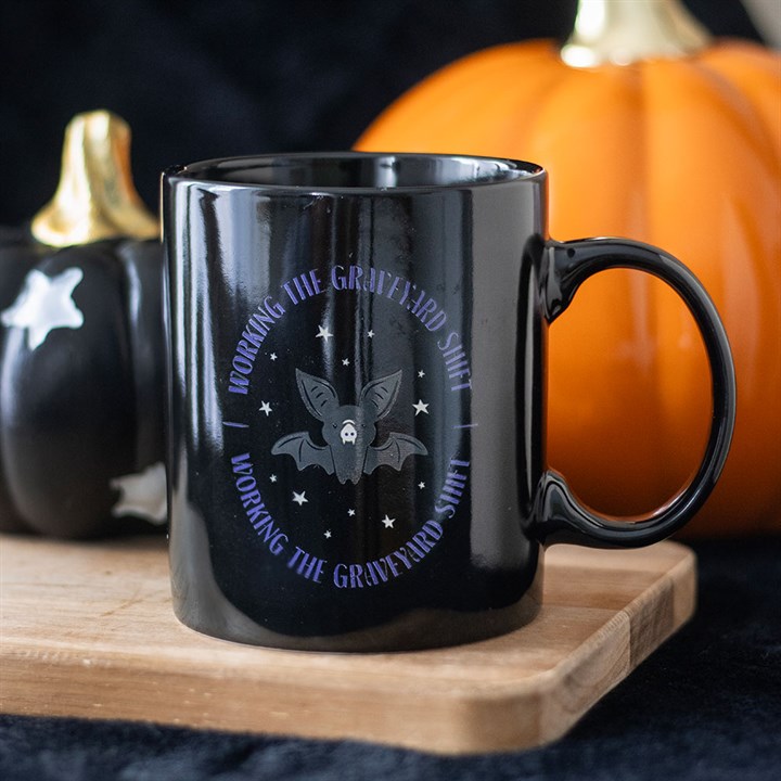 Graveyard Shift Bat Mug - Mugs - Inspired Creative Gifts