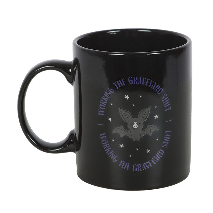 Graveyard Shift Bat Mug - Mugs - Inspired Creative Gifts