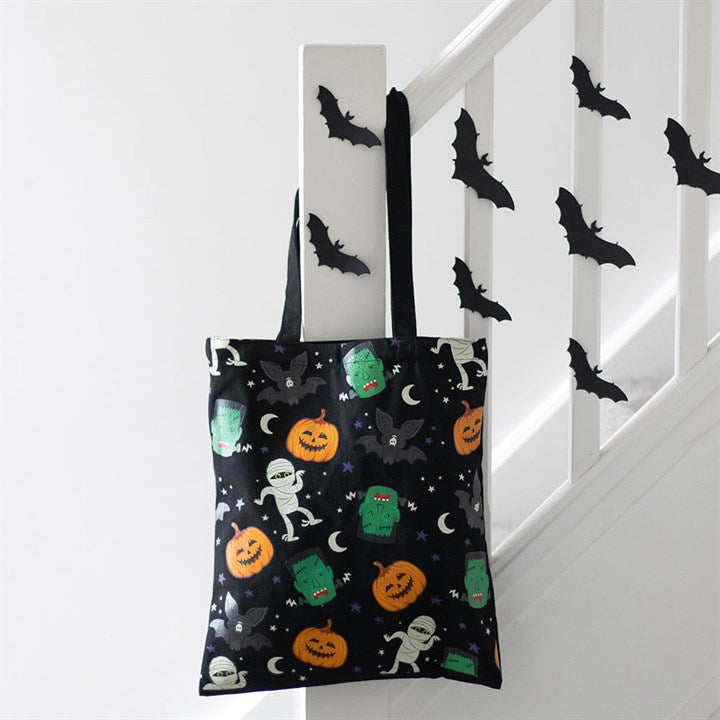 Monster Mash Print Polycotton Tote Bag - Bags & Purses - Inspired Creative Gifts