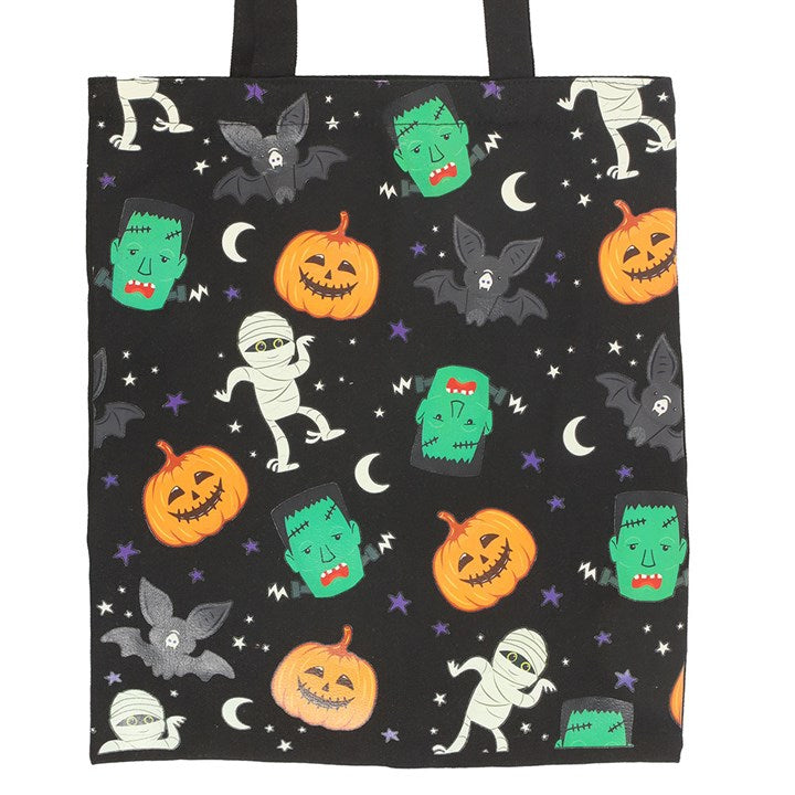Monster Mash Print Polycotton Tote Bag - Bags & Purses - Inspired Creative Gifts
