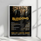 Blossoms Setlist Poster - The Great Hall, Cardiff University Students' Union, Cardiff - November 9th, 2024