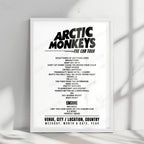 Arctic Monkeys Setlist Poster - Costanera Sur, Buenos Aires - November 13th, 2022