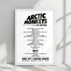 Arctic Monkeys Setlist Poster - Glattbrug, Rümlang - August 23rd, 2022