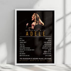 Adele Setlist Poster - The Colosseum at Caesars Palace, Las Vegas - November 22nd, 2024