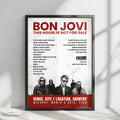 Bon Jovi Setlist Poster - Viejas Arena, San Diego - March 5th, 2017
