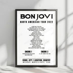 Bon Jovi Setlist Poster - Moody Center, Austin - April 23rd, 2022