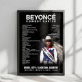 Beyoncé Setlist Poster - Allegiant Stadium, Las Vegas - July 25th, 2025