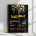 Blossoms Setlist Poster - The Great Hall, Cardiff University Students' Union, Cardiff - November 9th, 2024