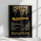 Blossoms Setlist Poster - The Great Hall, Cardiff University Students' Union, Cardiff - November 9th, 2024