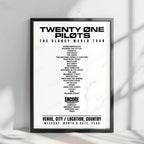 twenty one pilots Setlist Poster - Olympiahalle, Munich - April 27th, 2025