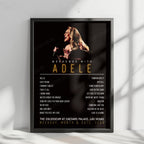Adele Setlist Poster - The Colosseum at Caesars Palace, Las Vegas - November 22nd, 2024