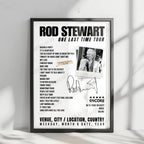 Rod Stewart Setlist Poster - The Colosseum at Caesars Palace, Las Vegas, NV, USA - July 26th, 2024