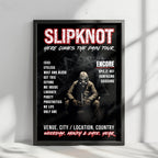 Slipknot Setlist Poster - The O2 Arena, London, England - December 20th, 2024