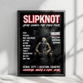 Slipknot Setlist Poster - Dos Equis Pavilion, Dallas, TX, USA - September 18th, 2024