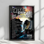 Enter Shikari Setlist Poster - Patronaat Stage 1, Haarlem, Netherlands - June 6th, 2024