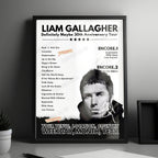 Liam Gallagher Setlist Poster - Piazza Colbert, Barolo - July 4th, 2019
