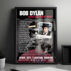 Bob Dylan Setlist Poster - Orpheum Theater, Sioux City - April 2nd, 2025