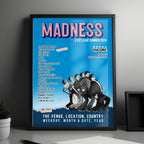 Madness Setlist Poster - Custom House Square, Belfast - August 9th, 2024