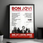 Bon Jovi Setlist Poster - Viejas Arena, San Diego - March 5th, 2017