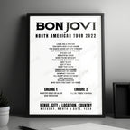 Bon Jovi Setlist Poster - Moody Center, Austin - April 23rd, 2022