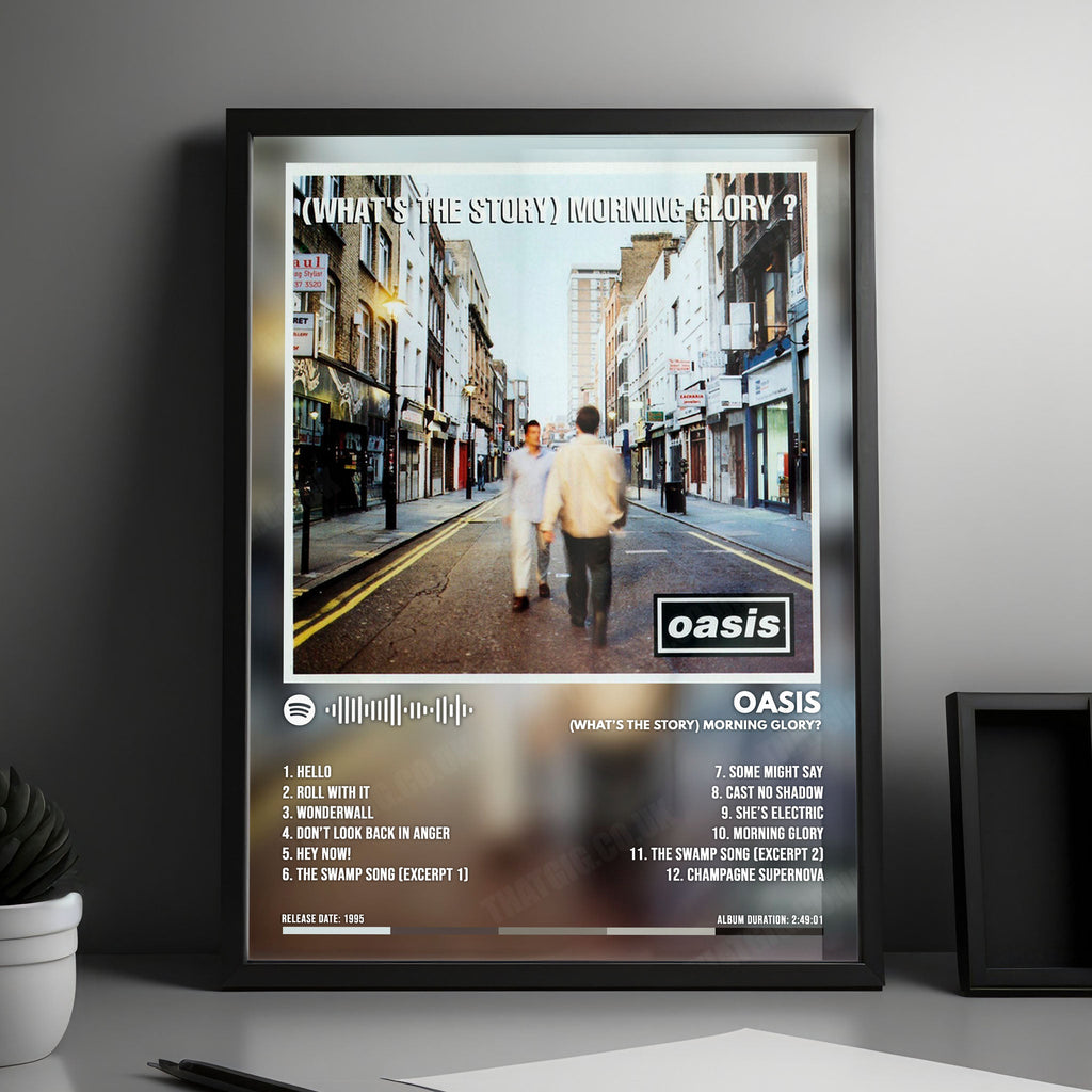 Oasis - What's the Story Morning Glory - Album Cover Poster with Full Tracklist