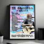Ed Sheeran Setlist Poster - Etihad Stadium - June 12th, 2022