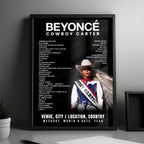 Beyoncé Setlist Poster - Allegiant Stadium, Las Vegas - July 25th, 2025
