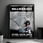 Billie Eilish Setlist Poster - Ball Arena, Denver - November 19th, 2024