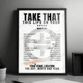 Take That Setlist Poster - Winfield House - June 24th, 2024