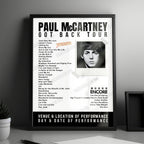 Paul McCartney Setlist Poster - Estadio Monumental, Santiago, Chile - October 11th, 2024