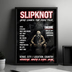 Slipknot Setlist Poster - Dos Equis Pavilion, Dallas, TX, USA - September 18th, 2024
