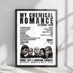 My Chemical Romance Setlist Poster - UBS Arena, Elmont - August 27th, 2022