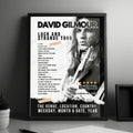 David Gilmour Setlist Poster - Hollywood Bowl, Los Angeles - October 29th, 2024