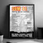Sum 41 Setlist Poster - The Fillmore Miami Beach at Jackie Gleason Theater, Miami Beach - September 23rd, 2024