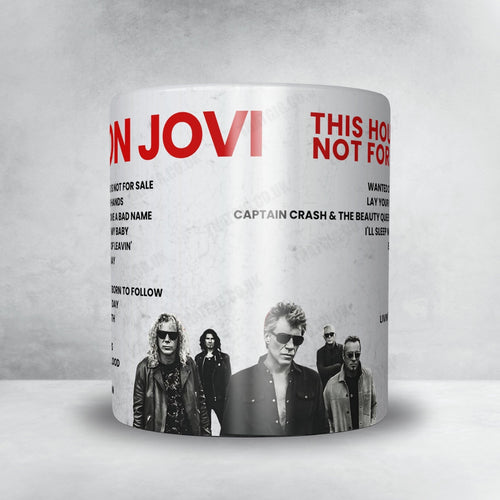 Bon Jovi Setlist Mug - Bon Secours Wellness Arena, Greenville - February 8th, 2017 | Setlist Mug | Inspired Creative Gifts