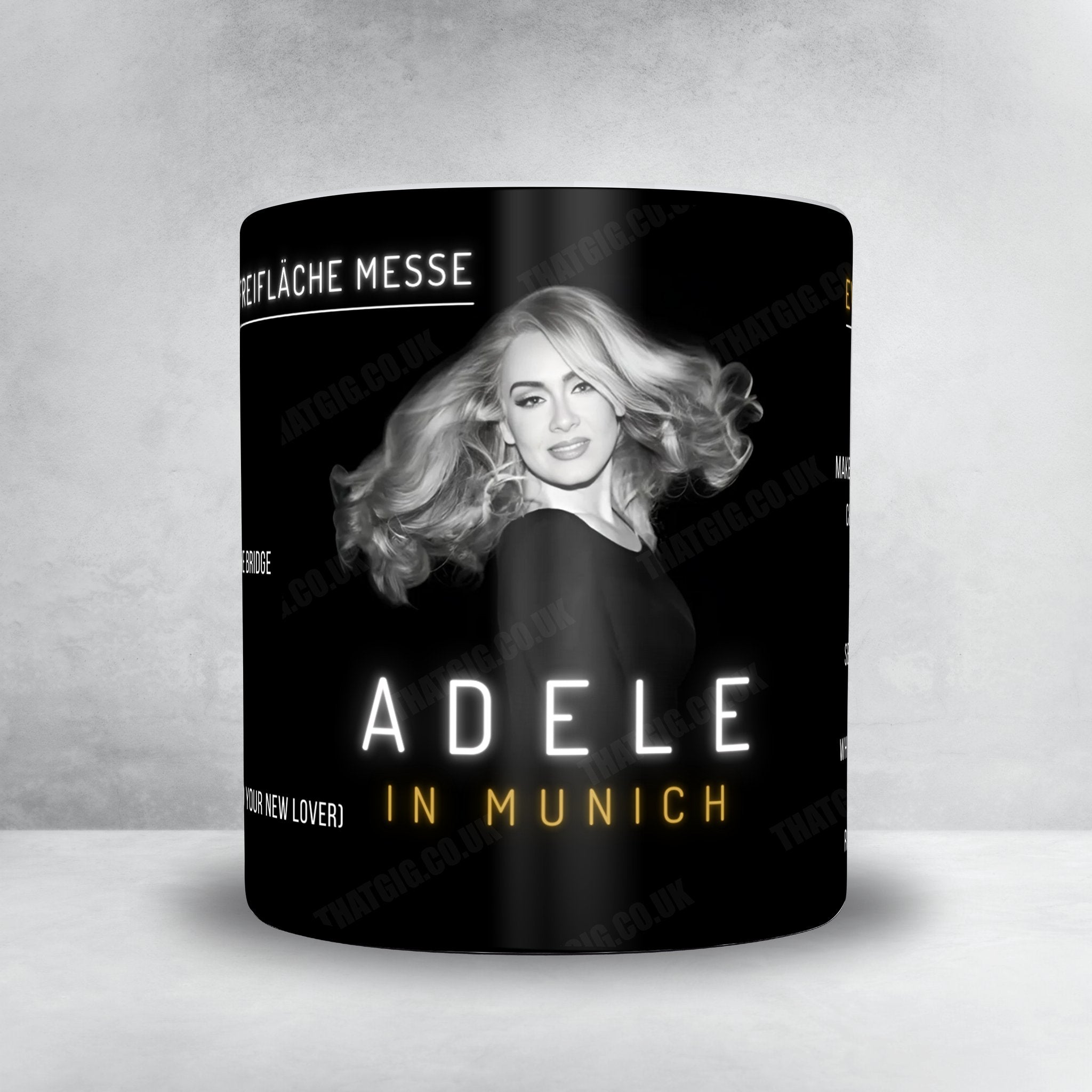 Adele Setlist Mug - Sonderfreifläche Messe, Munich - August 10th, 2024