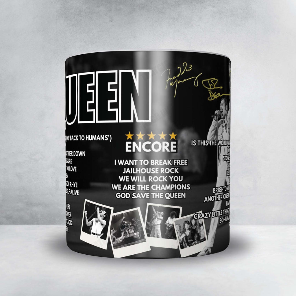 Queen Setlist Mug - Palais Omnisports de Paris-Bercy, Paris - September 18th, 1984