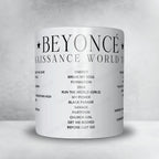 Beyoncé Setlist Mug - BT Murrayfield Stadium, Edinburgh - May 20th, 2023