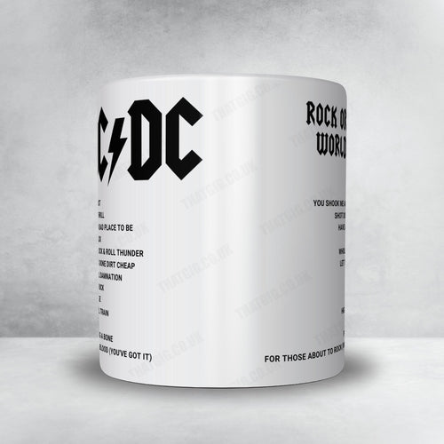 AC/DC Setlist Mug - ANZ Stadium, Sydney - November 7th, 2015