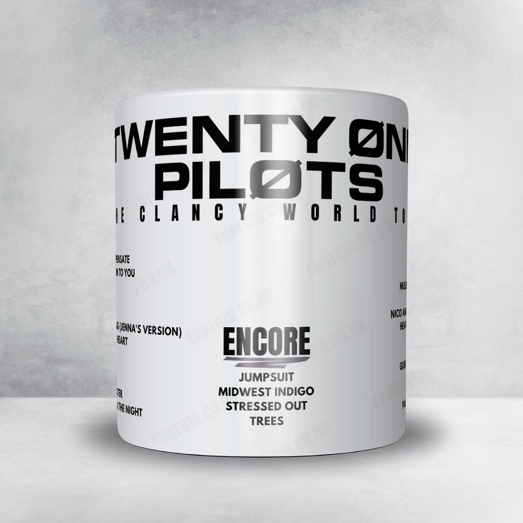 twenty one pilots Setlist Mug - Footprint Center, Phoenix - August 30th, 2024