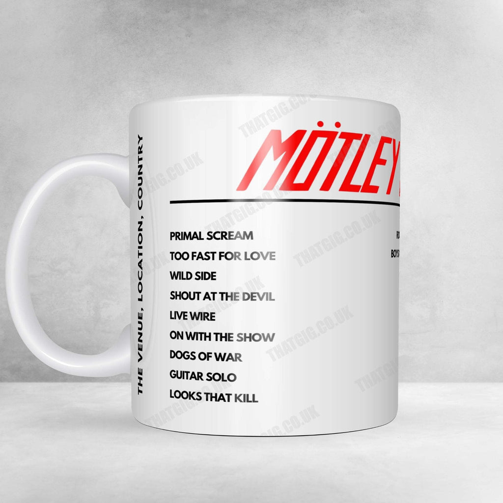 Mötley Crüe Setlist Poster - The Underworld, London - June 30th, 2023