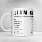 Liam Gallagher Setlist Mug - London Stadium, London - May 22nd, 2018