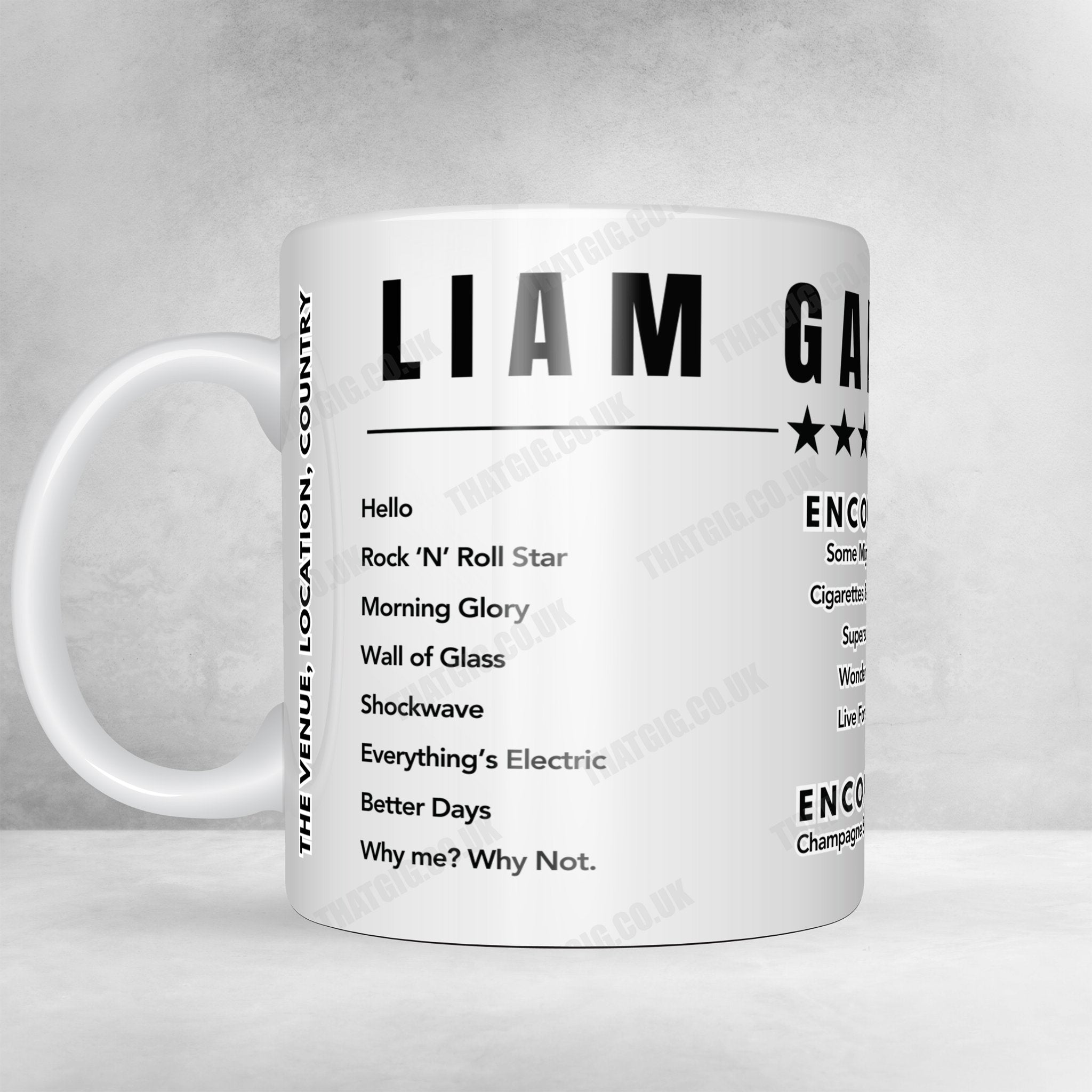 Liam Gallagher Setlist Poster - Fremantle Arts Centre, Fremantle - December 17th, 2019