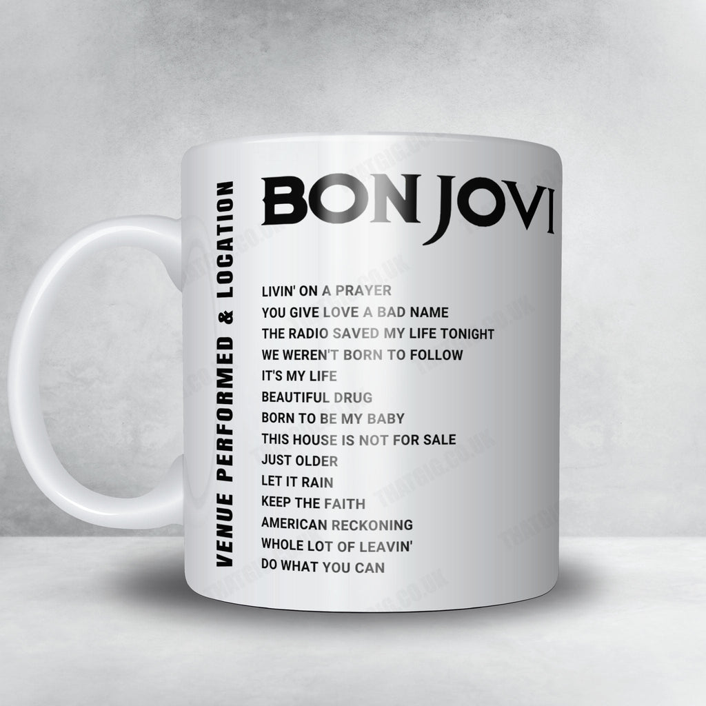 Bon Jovi Setlist Poster - Moody Center, Austin - April 23rd, 2022